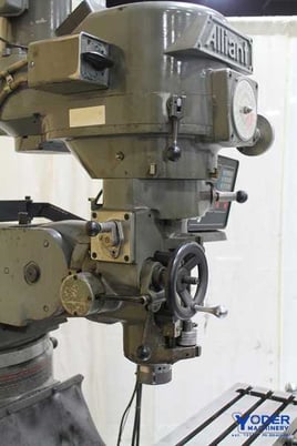 Alliant #RT2, vertical ram type mill, 50" x9" table, 3 HP, digital read out, R8, power feed - Image 4
