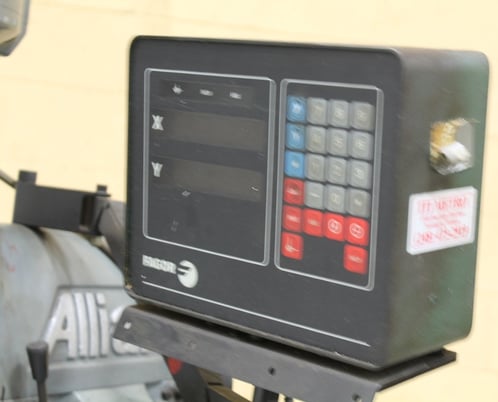 Alliant #RT2, vertical ram type mill, 50" x9" table, 3 HP, digital read out, R8, power feed - Image 9