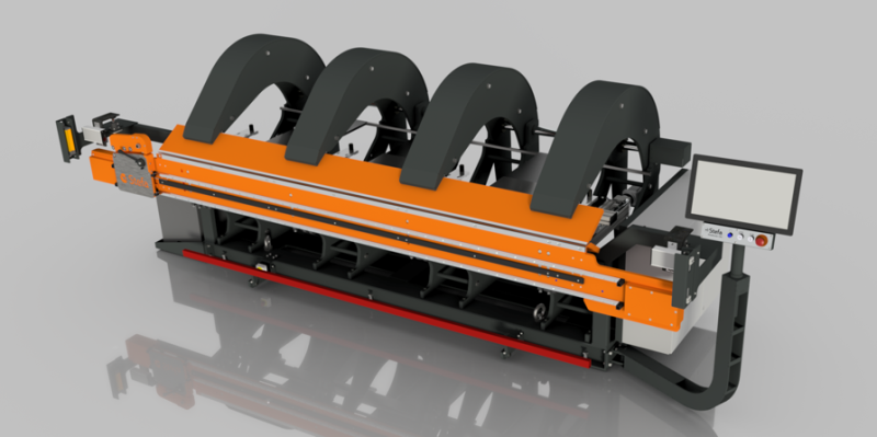 126" Stefa #VH315, Slit-Bend Folder w/Built-In Shear, (4) Arms, 3 mm Cut capacity, 3 kW - Image 1