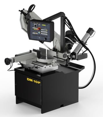 9.5" x 11" Hydmech #DM-10P, Double Miter Band Saw, 1" x 116" Blade, 34" H Table, 118-236 SFM, 2/2.4 HP, 480 V - Image 1