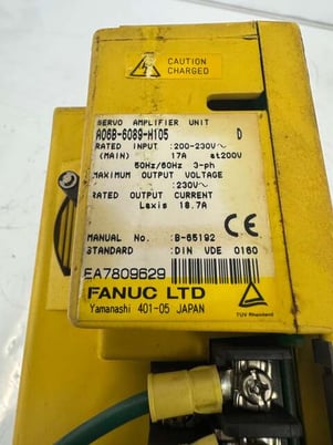Fanuc Servo Amplifier Unit A06B-6089-H105 230V Allis-Chalmers m00486 - Image 5