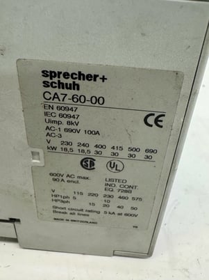 Sprecher + Schuh Contactor CA7-60-00 - Image 4