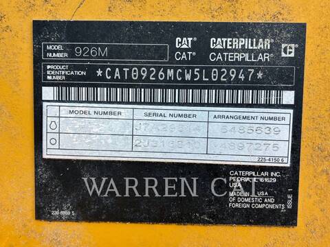 Cat 926M, Wheel Loader, 4576 hours, S/N: W5L02947, 2023 - Image 6