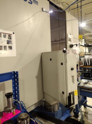 Gleason #GP200S, CNC gear shaper, hydrostatic spindle, spur guide, coolant system, 2002 - Image 8