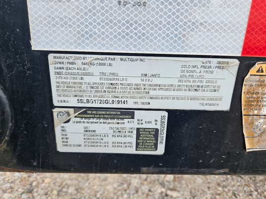 132 kW Multiquip #DCA150SSJU4F Trailer Mounted, Tier 4F, 120/240/208/480 Volts, 5,796 Hrs., 2016, $48.5k - Image 10
