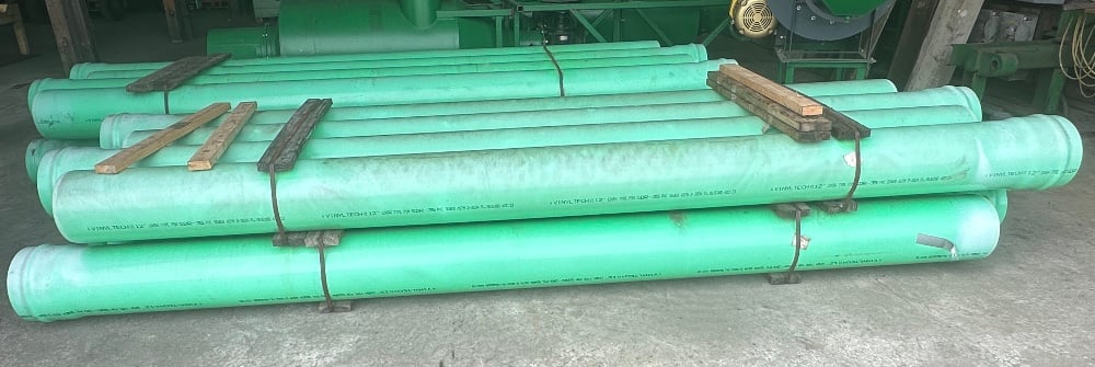 Vinyltech, 17 pieces of 14' 6" long, D-3034,12" diameter gasketed pipe - Image 2