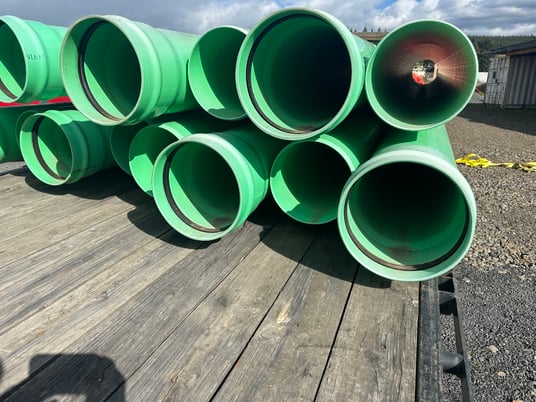 Vinyltech, 17 pieces of 14' 6" long, D-3034,12" diameter gasketed pipe - Image 7