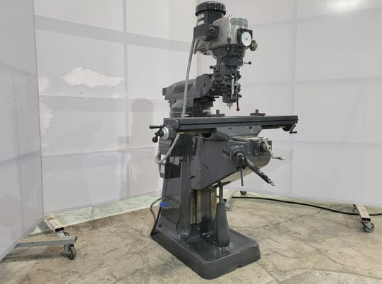 Bridgeport #J298503, vertical mill, 9" x49" tbl., 2 HP, variable speed, R-8, quick tool changes - Image 2