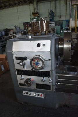 24" x 80" Lansing #24G, Engine Lathe, 4.125" Hole, 19" 4-jaw chuck, 12" 3-jaw chuck, 20 HP - Image 3