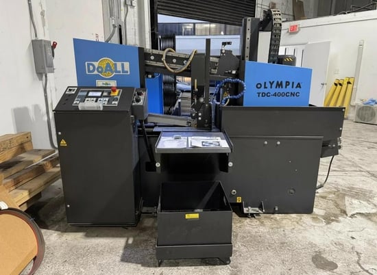 16" x 16" Doall #TDC-400CNC Olympia, Horizontal Tube Cut-off Saw, 178" x 1-1/4" x 0.042" blade, 328 FPM, 2023 - Image 1