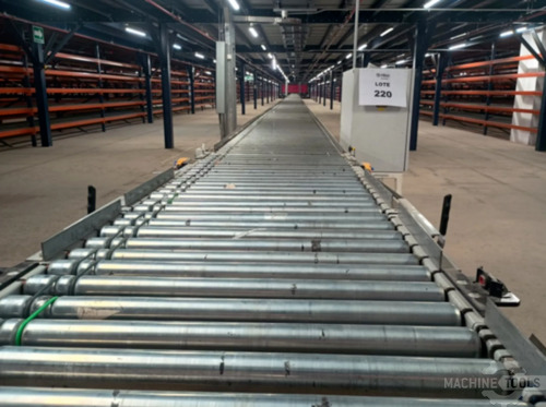 Hytrol Packaging Conveyor, Stainless steel motorized rollers, metal frame, width: 30" length: 65 m, height - Image 2