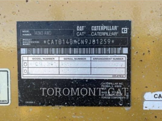 Caterpillar 140M3AWD, Motor Grader, 7029 hours, S/N: N9J01259, 2019 - Image 5