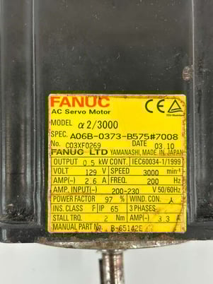 FANUC A06B-0373-B575#7008 Servo Motor - Image 4
