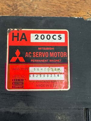 2 kW Mitsubishi Servo Motor HA-200CS - 3000 RPM - Image 4