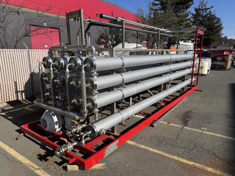 Osmonics #BEV-Series, Nano Filtration, 300 GPM permeate @ 60&deg;F, 185/350 psig, (12) 8" diameter x 20' long - Image 1