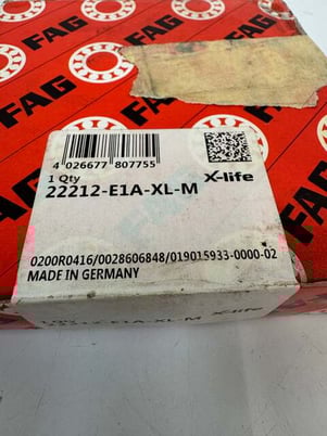 FAG (Schaeffler Group) 22212-E1A-XL-M Spherical Roller Bearing - 60mm ID x 110mm OD x 28mm Width - New m00171 - Image 2