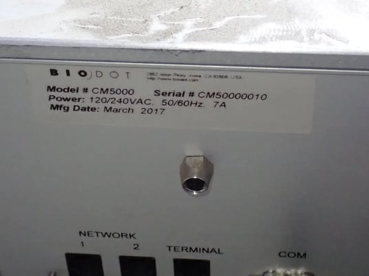 BioDot #CM5000, Foil Stamper, w/Foot Switch, 120/240 V, 2017 - Image 7