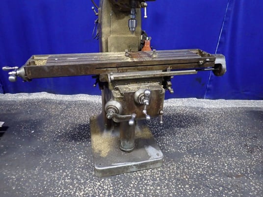 Index Machine & Tool Co. #55, Vertical Mill, 9" x 46" Table, 1 HP, 1710 RPM, 220 V - Image 3