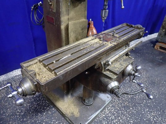 Index Machine & Tool Co. #55, Vertical Mill, 9" x 46" Table, 1 HP, 1710 RPM, 220 V - Image 4
