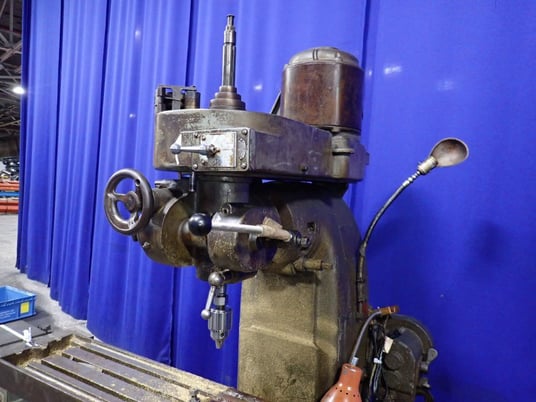 Index Machine & Tool Co. #55, Vertical Mill, 9" x 46" Table, 1 HP, 1710 RPM, 220 V - Image 8
