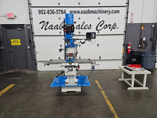 Summit #EVS349B, Vertical Knee Mill/Turret Milling Machine, 9" x 49" table, 31" X, 13" Y, 15" ram adjustment - Image 3
