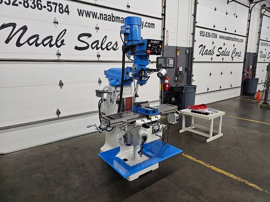 Summit #EVS349B, Vertical Knee Mill/Turret Milling Machine, 9" x 49" table, 31" X, 13" Y, 15" ram adjustment - Image 4