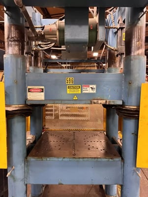30 Ton, Beckwood #0, 4-post hydraulic press, 6" stroke, 34" x 30" bed/ram area, 5 HP, 2000 - Image 6