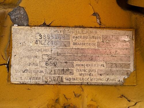 650 HP Caterpillar #3412, industrial diesel engine, radiator - Image 2