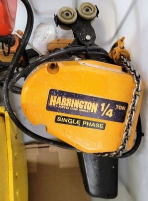 0.5 Ton, Demag, jib crane, 23.5' span, 30' runway, 8.5' under hook, Harrington hoist, 2 bridges - Image 5