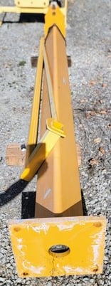 0.5 Ton, Demag, jib crane, 23.5' span, 30' runway, 8.5' under hook, Harrington hoist, 2 bridges - Image 9