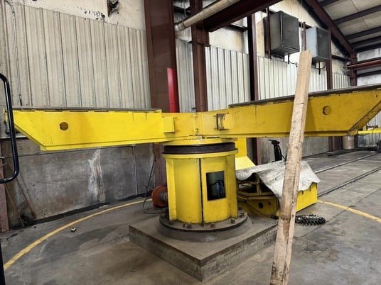 4000 lb. Loopco, 4 Arm Turnstile, 59" arm, c-hooks, hydraulic - Image 1