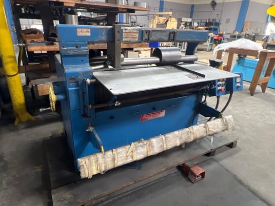 4' x 12 gauge AcroTech #HD-1248, Plate Bending Roll, 2-roll type, 3 HP - Image 2