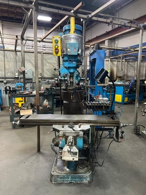 Bridgeport #Series-I, Vertical Mill, 9" x42" table, 2 HP, Mitutoyo 2-Axis digital read out, Coolant Miser - Image 2