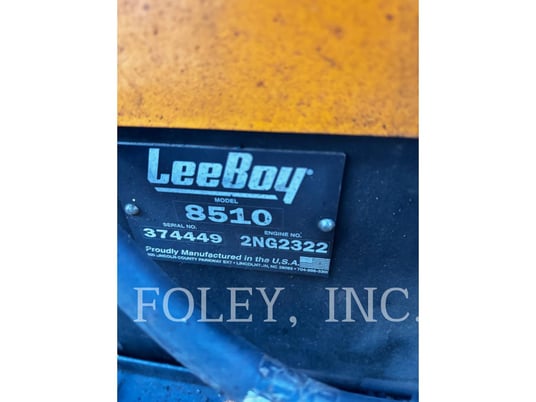 Lee-Boy 8510E, Asphalt Paver, 1593 hours, S/N: 374449, 2023 - Image 6
