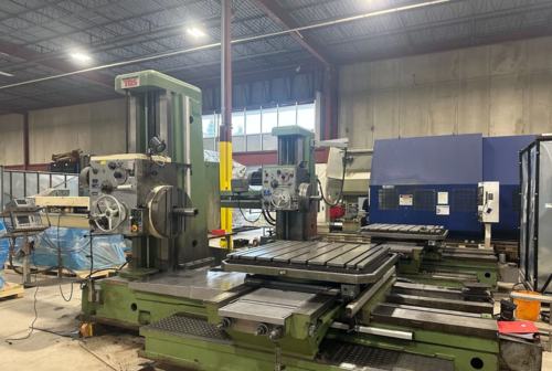 TOS Varnsdorf #W100A, CNC Horizontal Table Type Boring Mill, 4" spindle diameter, 50 taper, 63" X, 44" Y - Image 1