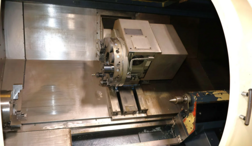Johnford #SL-650-CS, Multi-Axis CNC Lathe, 22.8" swing, 59" machining length, 10" chuck, 3" bar, C-axis, live - Image 2