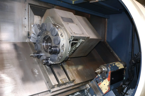 Johnford #SL-650-CS, Multi-Axis CNC Lathe, 22.8" swing, 59" machining length, 10" chuck, 3" bar, C-axis, live - Image 4