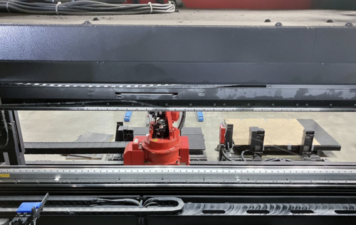 Amada #HG1003AR, CNC Press Brake, 100 Ton, 120" bending length, robotic cell, automatic tool changer, AMNC 3i - Image 8