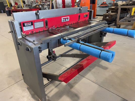 16 gauge x 4.4' Jet #JET-FS-1652J, stomp shear, back gauge assembly, front sheet supports - Image 1