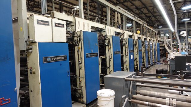 Harris #M1000A2, Double Web Offset Press System, 8 unit, 22.75" Cutoff, 38" width, 32 page, 45000 impressions - Image 5