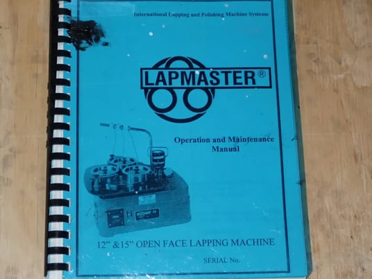 15" Lapmaster #15, Lapping Machine, 110 V. - Image 4
