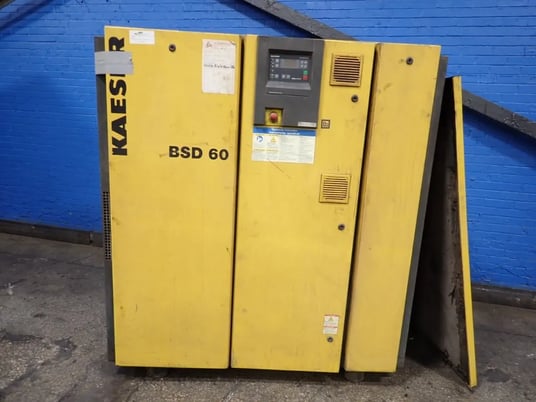 295 cfm, 125 psig, Kaeser #BSD-60, Air Compressor, 60 HP, 3570 RPM, 460 V., 2005 - Image 2