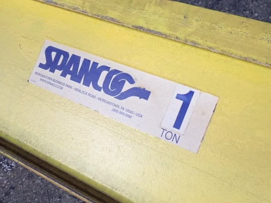 1 Ton, Spanco, Gantry Crane, w/Support Legs, 415" Travel length - Image 7