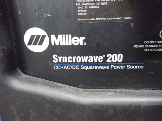 Miller #Syncrowave-200, Welder Unit, 200 Amps, 18 V AC/DC, 230 VAC - Image 6