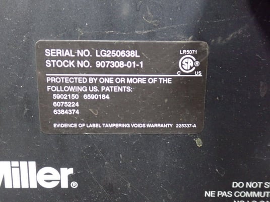 Miller #Syncrowave-200, Welder Unit, 200 Amps, 18 V AC/DC, 230 VAC - Image 7
