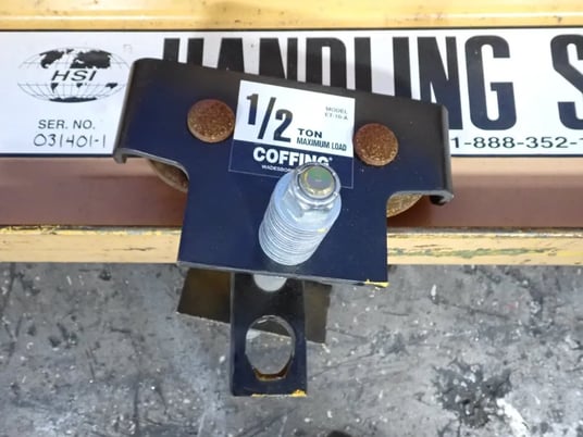 .5 Ton, HSI, Jib Crane, 108" Travel length, 108" Height - Image 5