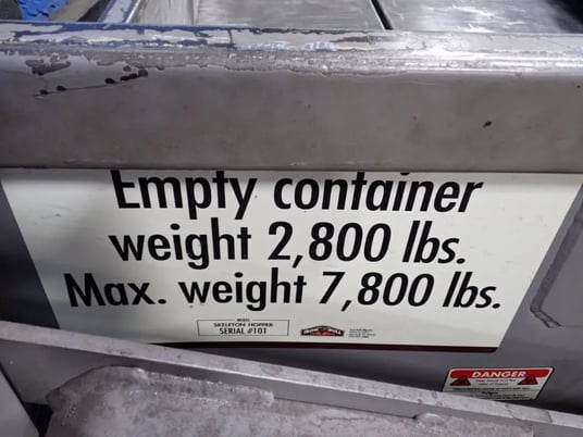 Iron Bull #Skeleton-Hopper, Container, 7800 lbs. capacity, 130" x 70" x 26" Size - Image 3