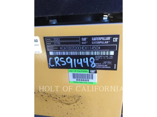 Caterpillar 320, 5563 hours, S/N: HEX11450, 2019 - Image 6