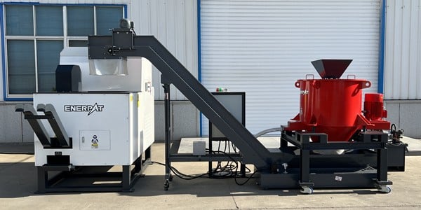 Enerpat #ED-600, 24" metal chip wringer / c, 7.5 HP, 97% Oil Removal - Image 1