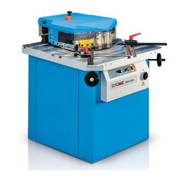 3/16" x 8.58" x 8.58" Euromac #220/6R, notching machine, automatic holddowns - Image 1